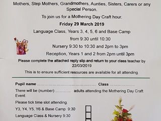Mothering Sunday Event